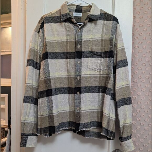 John Elliott Hemi Oversized Shirt Cyclone Check Size 1 Small Kith Buttoned - Picture 3 of 7